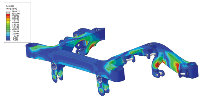 Car Cradle Metal Simulation