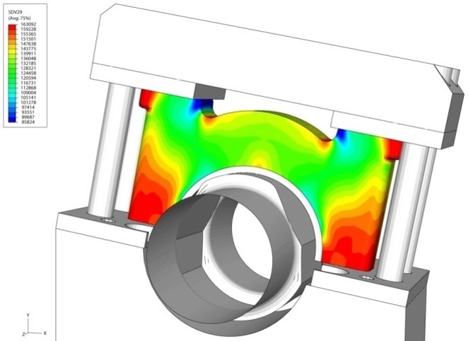 density distribution from compaction and sintering analysis