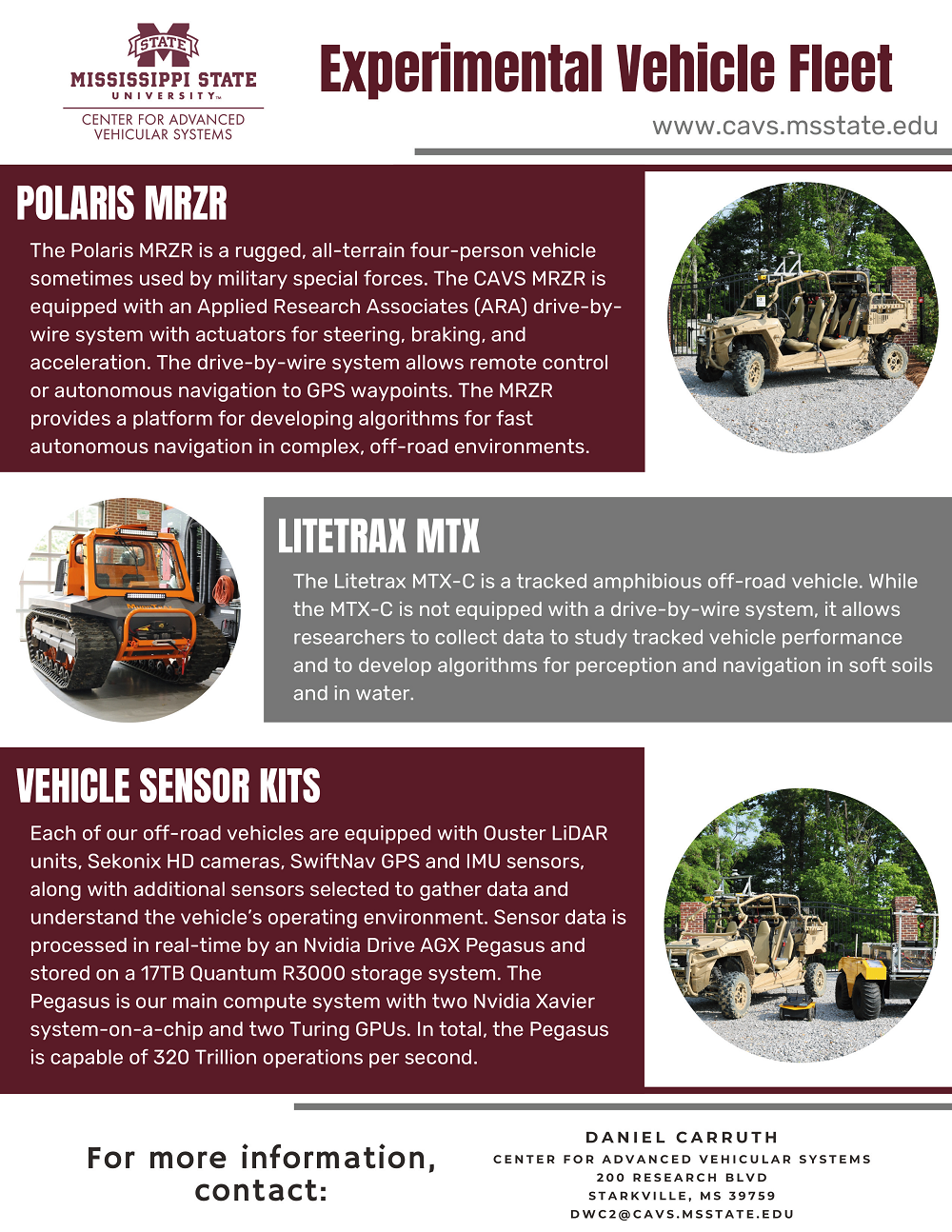 Experimental Vehicle Fleet