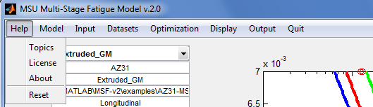 MSU Multi-Stage Fatique Model v.2.0 Help Dropdown