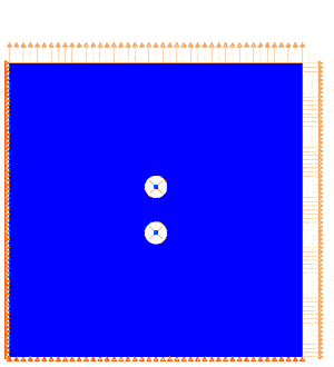 blue to green with circles in the middle