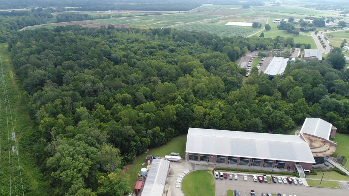 An Aerial view of 
                                the vehicle proving grounds